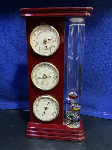 Wooden weather station - 4-in-1,