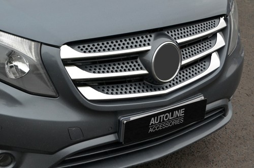 Chrome front grille accent - chrome,