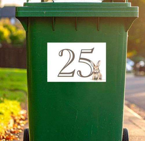 Personalised recycling wheelie - recycling,