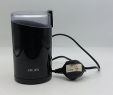 Black Krups Type F203 electronic coffee grinder Working