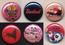 CHARACTER badge button pins B