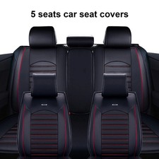 5 Seats Waterproof PU Leather Car Seat Covers For Skoda Octavia Superb Fabia
