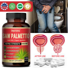 Saw Palmetto 30/60/120 Caps Extract 5300mg Prostate, Hair Loss, Urinary Tract