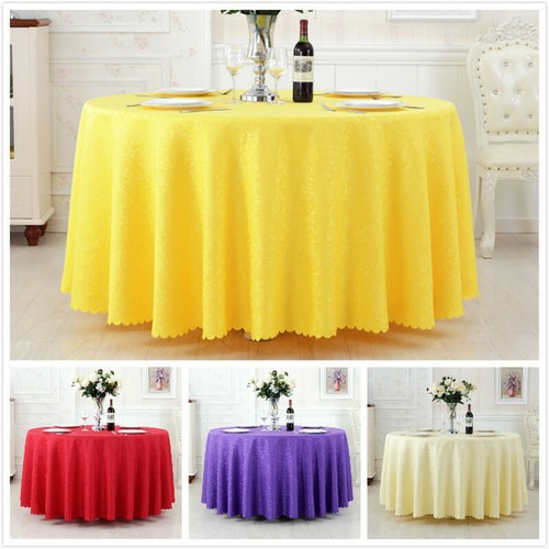 Jacquard round table cloth - jacquard,