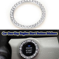 Silver Car Decorative Button