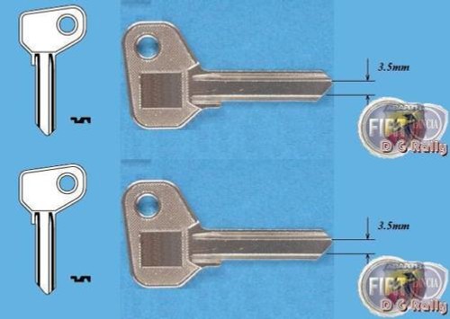 5mm fiat alfa detomaso - 2x, 3.5mm