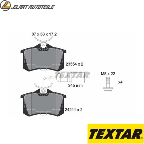 Brake pad set disc - disc,