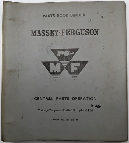 Massey ferguson parts - ferguson, book