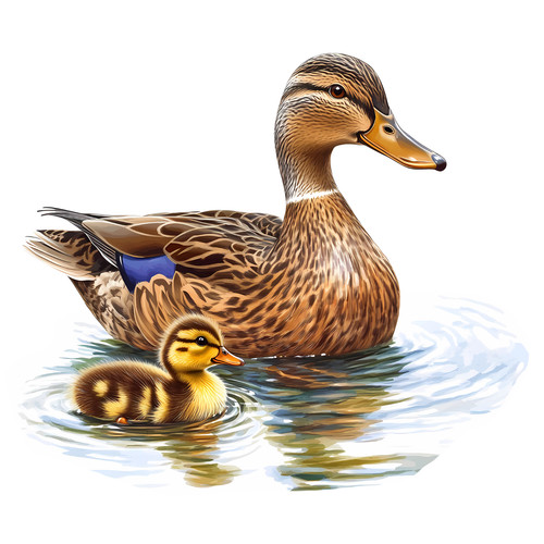 Duck mallard duckling - duck,