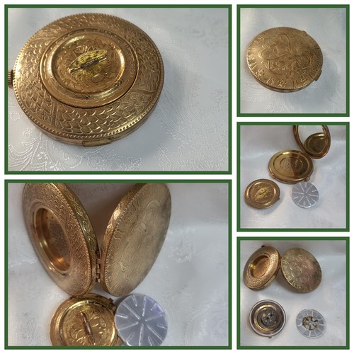 Antique brass gilt ladies - ,