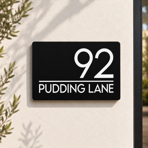 House number plaques - house,
