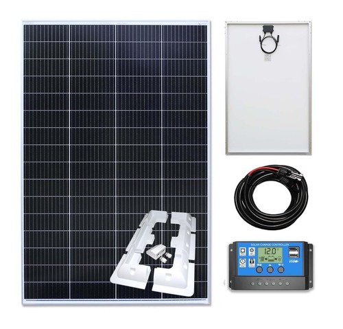 Silver 250w solar panel - silver,