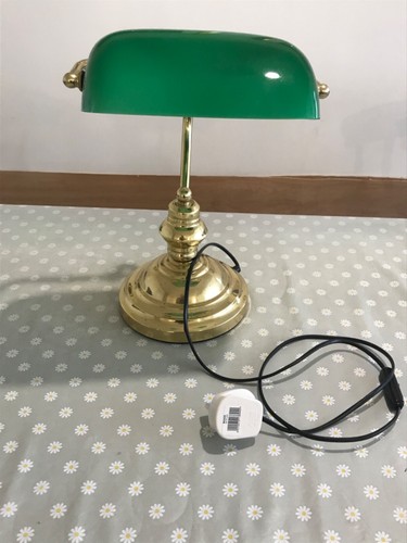 Green bankers lamp - green, with