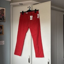 Bright red corduroy jeans from