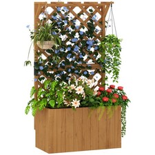 Outsunny Wooden Planter with