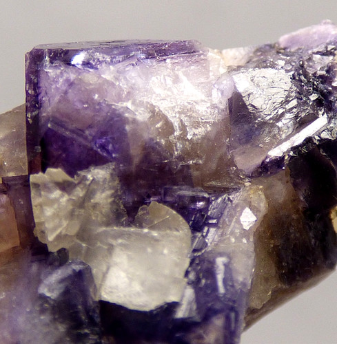 Blue john fluorite crystal - blue,
