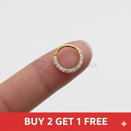 8mm gold nose ring helix - gold,