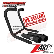 Triumph T120 Bonneville 2023 Zard Black Stainless Full Exhaust System +DB Killer