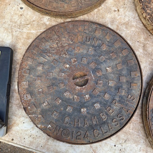 Round cast iron - cast, cover