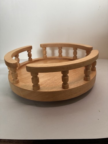 Lazy susan solid oak with - oak,