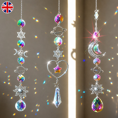 Crystal wind chime rainbow - crystal,