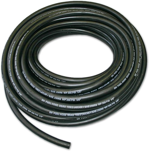 Black rubber vacuum hose - rubber,