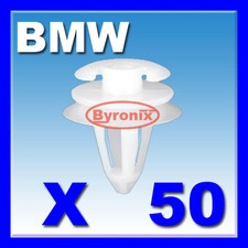 BMW DOOR CLIPS INTERIOR TRIM CARD PANEL E34 E36 E38 E39 E46 WHITE PLASTIC  X 50