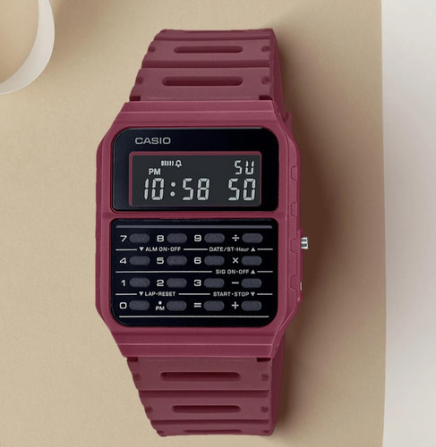Casio 53wf red - ca-53wf-4b,