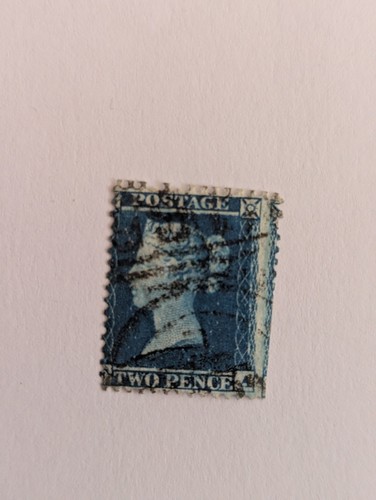 Two penny blue stamp - blue,