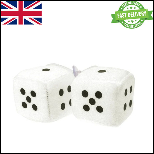 2pcs soft fuzzy dice - fuzzy, car