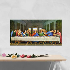 The Last Supper (Restored) by Da Vinci - Quality canvas wall art, ready to hang
