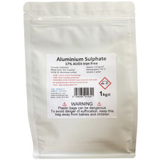 1kg of ALUM /  ALUMINIUM SULPHATE Al2(S04)3 Iron Free - Mordant / Purifier