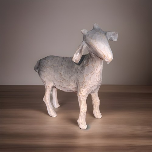 Goat original sculpture hand - original,