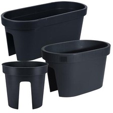 Flower Bridge Hanging Planter Plant Pot Fence Railing Balcony Decking Garden Pot