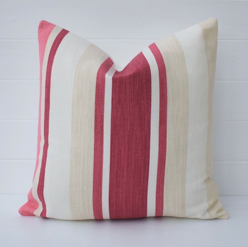 Laura ashley awning stripe - stripe, red