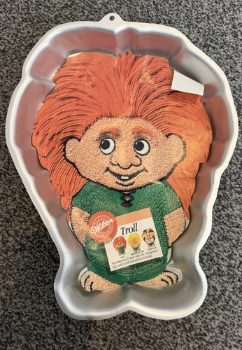 Wilton trolls cake tin 1992 - tin.,