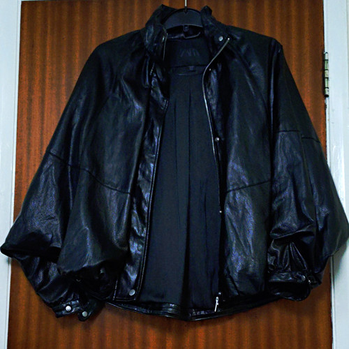 Zara women black leather - zara,