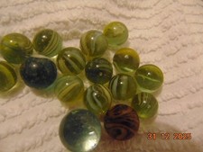 Old Glass Marbles, Cats Eye