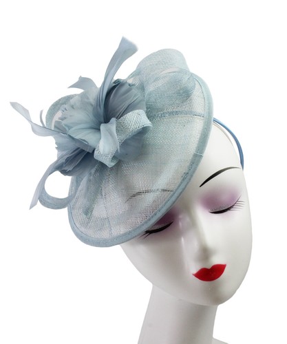 Flower feather hair hat - flower,
