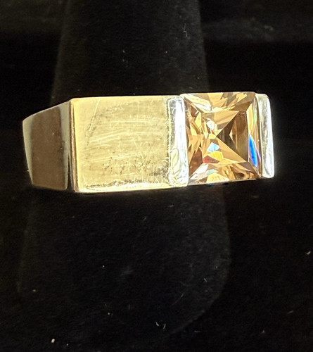 Modernist vtg yellow citrine - vtg,