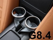 New OEM Fiat 124 Cup Holder rings In Silver Satin (cupholders not included)