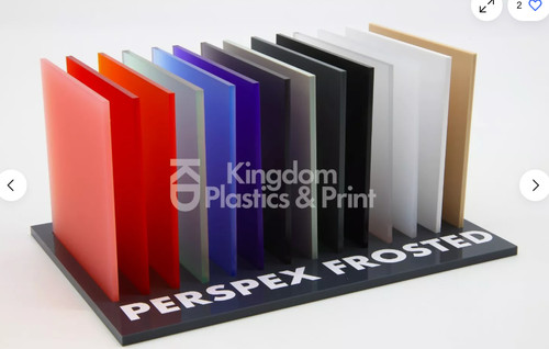 Frosted colour perspex - a4,