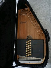 Autoharp  Oscar Schmidt Model OS21C 21 Chords 36 Strings.  Case, Tuner & Manual