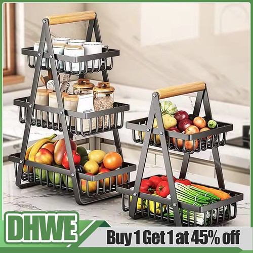 3tier fruit basket handle - fruit,