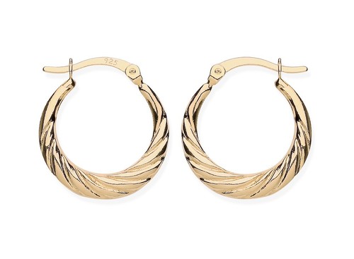 9ct gold silver - on, hoop