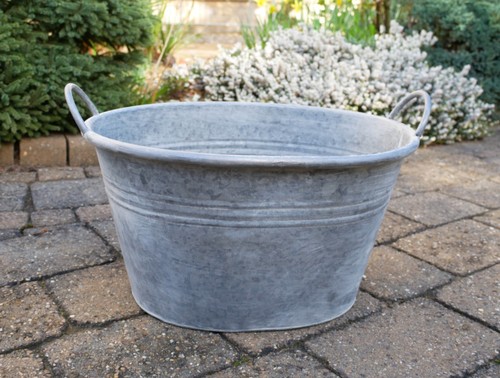 Vintage style galvanised metal - style,