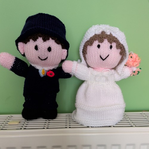 Newly hand knitted soft toy - newly,