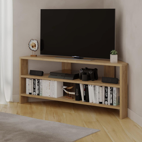 Corner unit white 110cm - white, tv