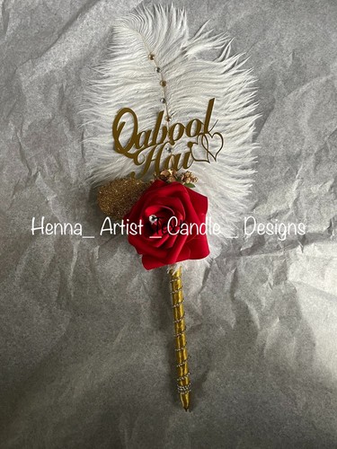 Personalised feather qabool - ,