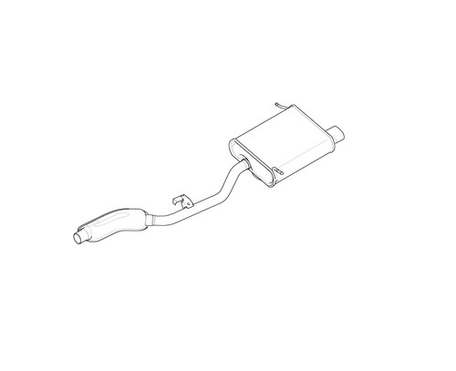 Bmw genuine rear exhaust - bmw,
